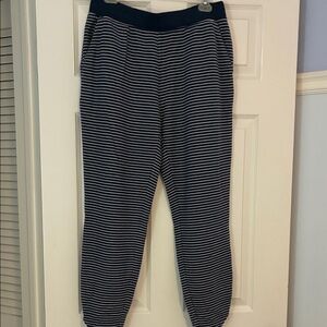 Vineyard Vines Navy and White Striped Track Pants